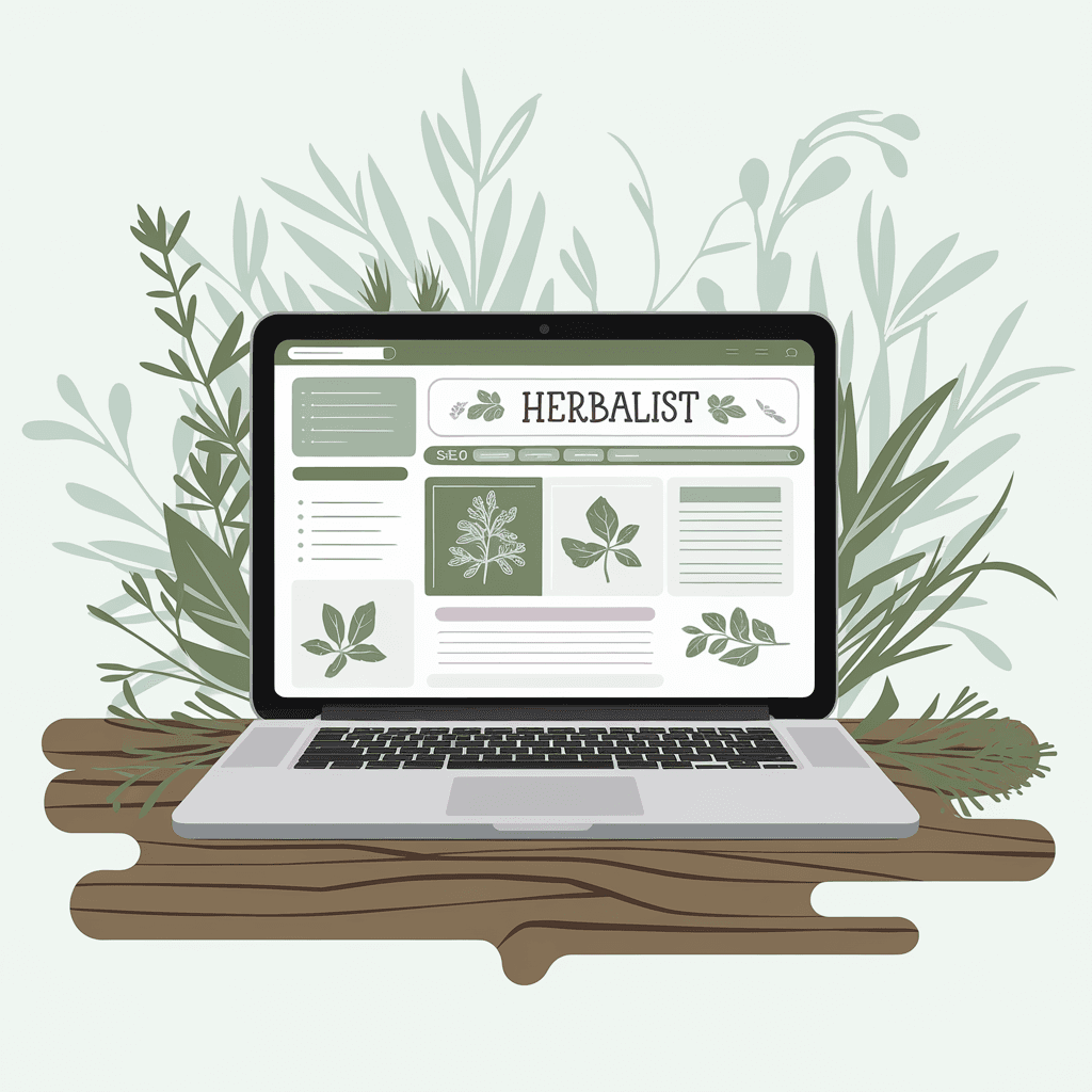 Herbalist website optimized for SEO