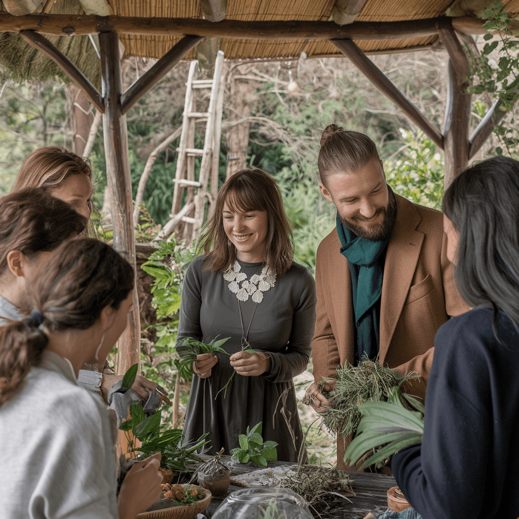 Herbalist practice engaging with local community
