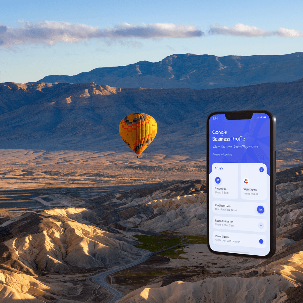 Google Posts for hot air balloon tours